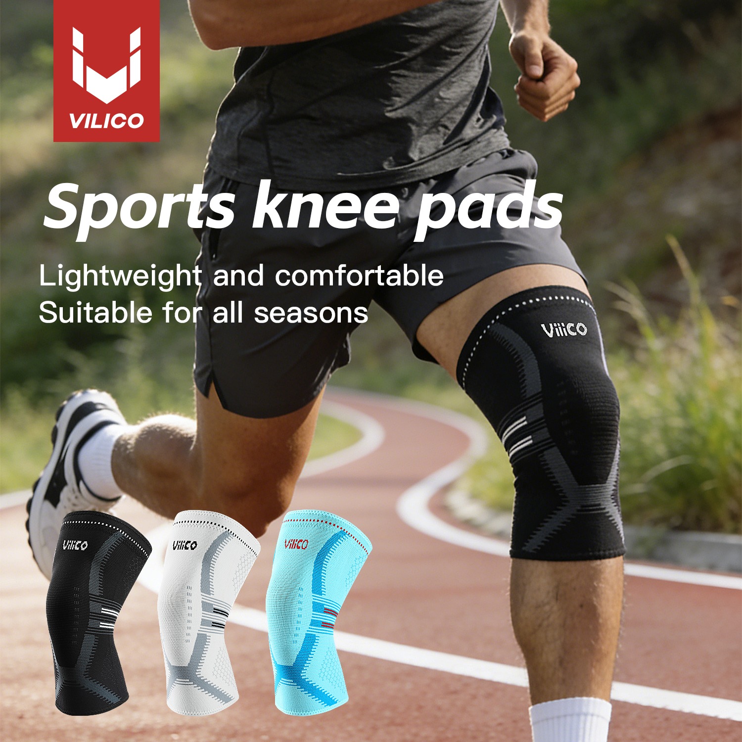 Compression Knee Sleeve - 1PCS Knee Brace for Women &