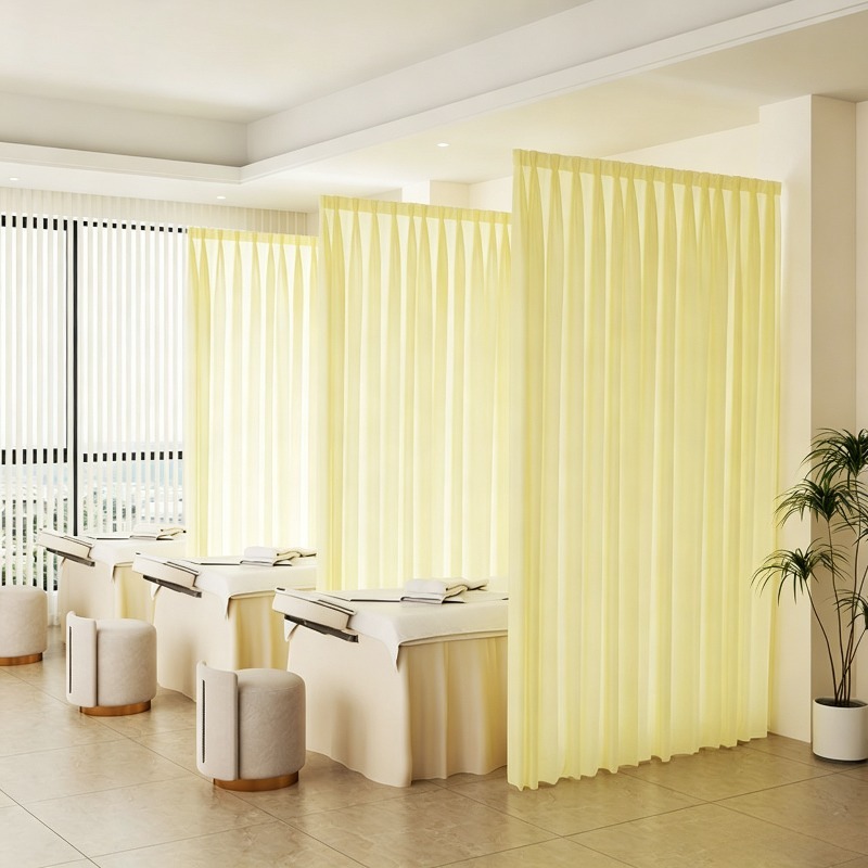 U-shaped L-shaped Curved Priva - Health Wellness Office ulasan dan harga