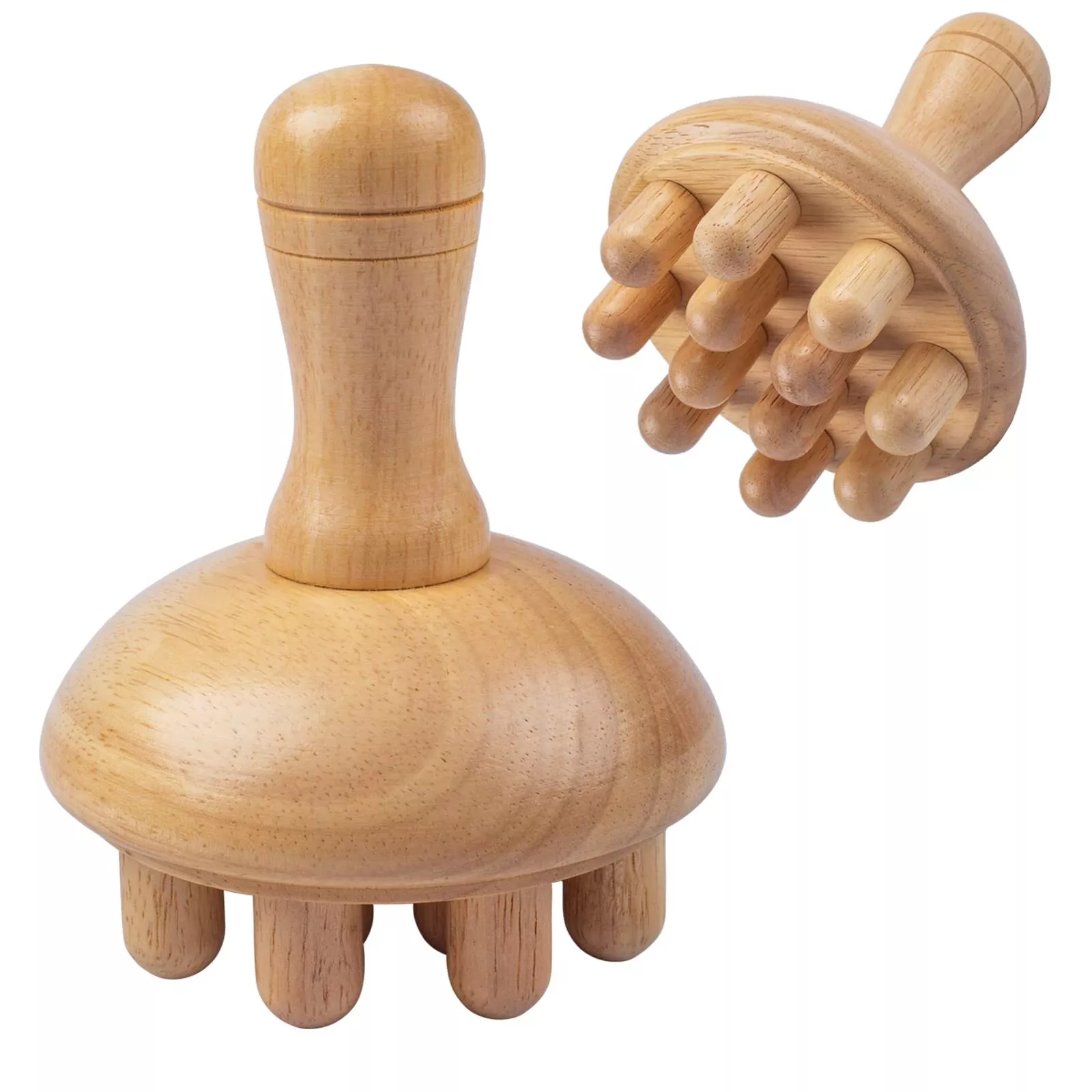Wooden Mushroom Manual Massage - Health With Wellness ulasan dan harga