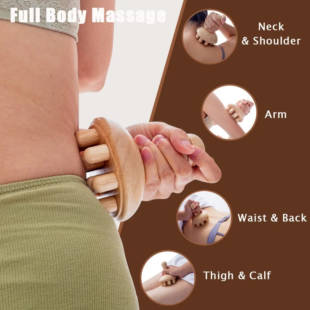 Wooden Mushroom Manual Massage - Health With Wellness ulasan dan harga
