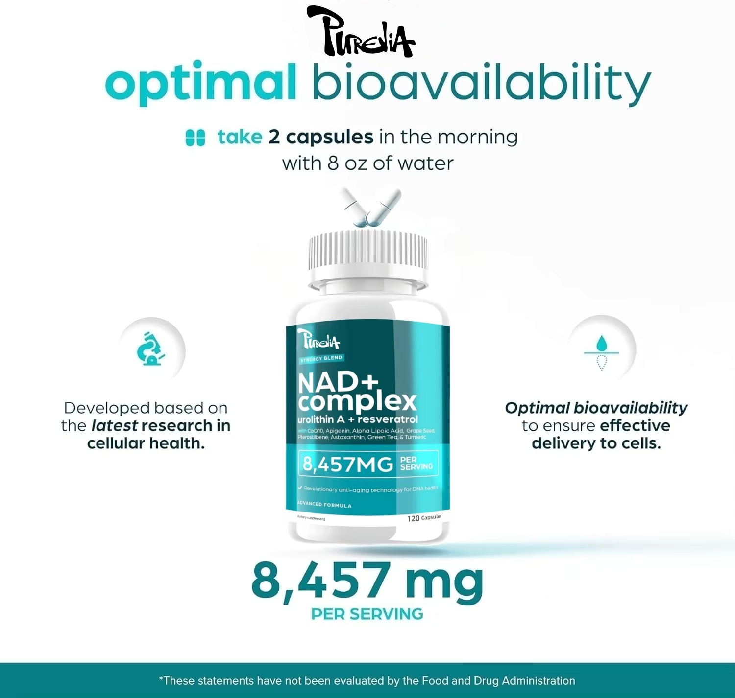 NAD Plus Supplement - Natural  - Health With Wellness ulasan dan harga