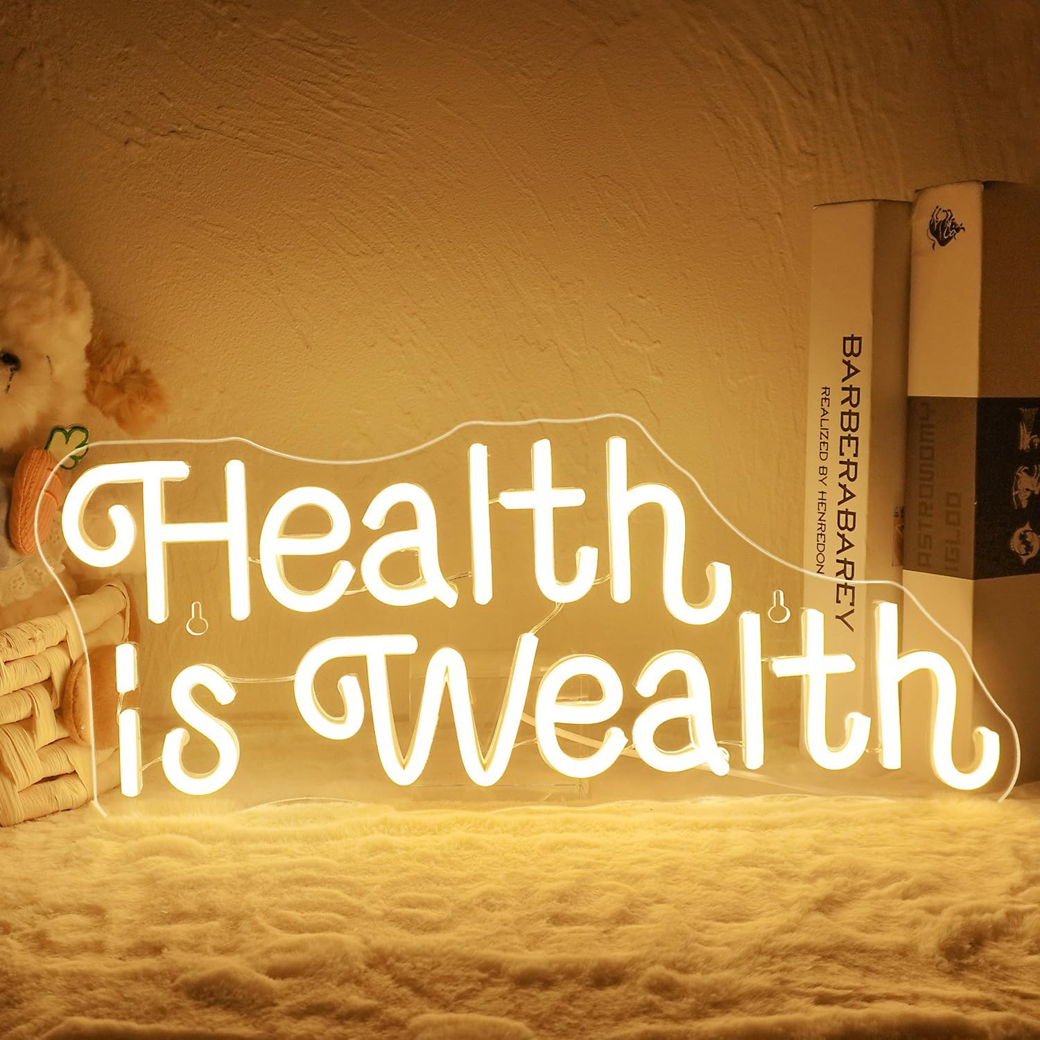 Health is Wealth Neon Sign USB - Health Wellness Office ulasan dan harga