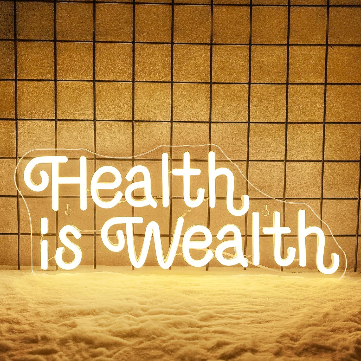 Health is Wealth Neon Sign USB - Health Wellness Office ulasan dan harga