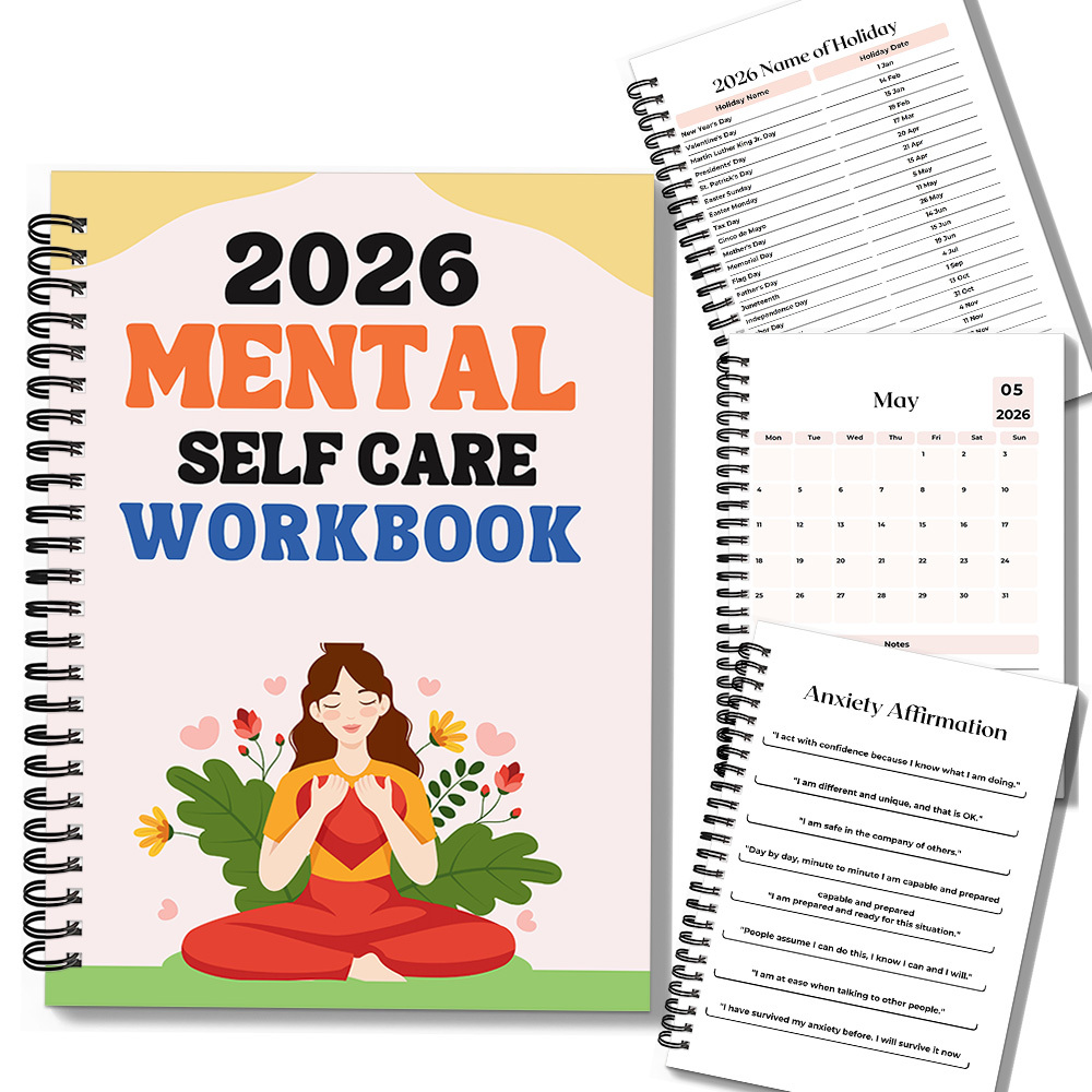 1PC 2026 Mindful Mental Self-C - Health Wellness Journal ulasan dan harga