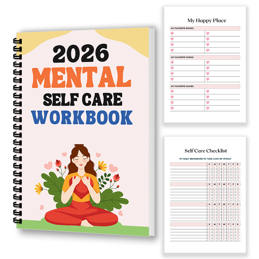1PC 2026 Mindful Mental Self-C - Health Wellness Journal ulasan dan harga