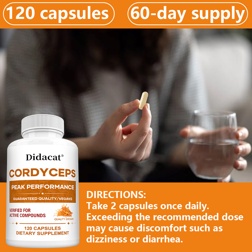 Cordyceps Mushroom Capsules 10 - Health With Wellness ulasan dan harga